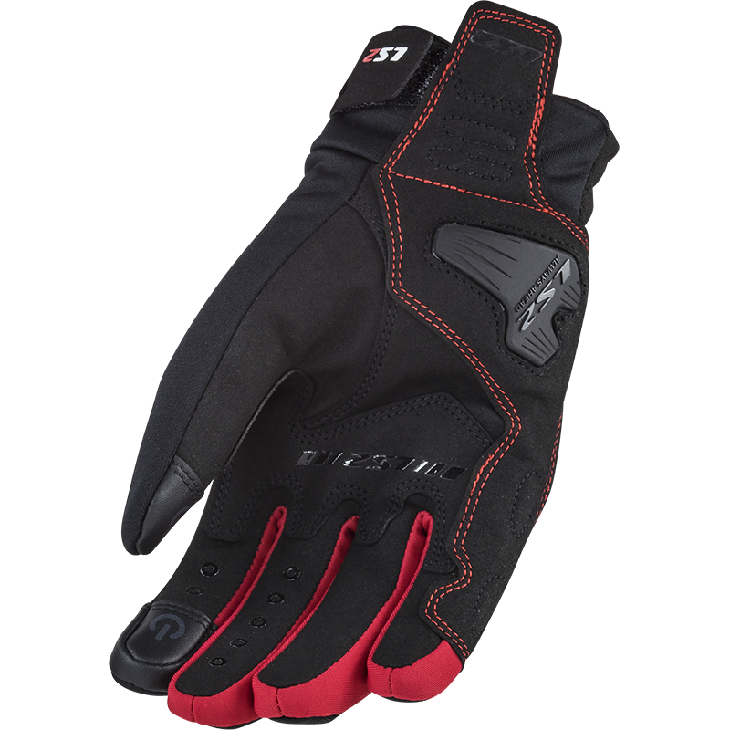 LS2 Jet 2 Lady Gloves Black/Red