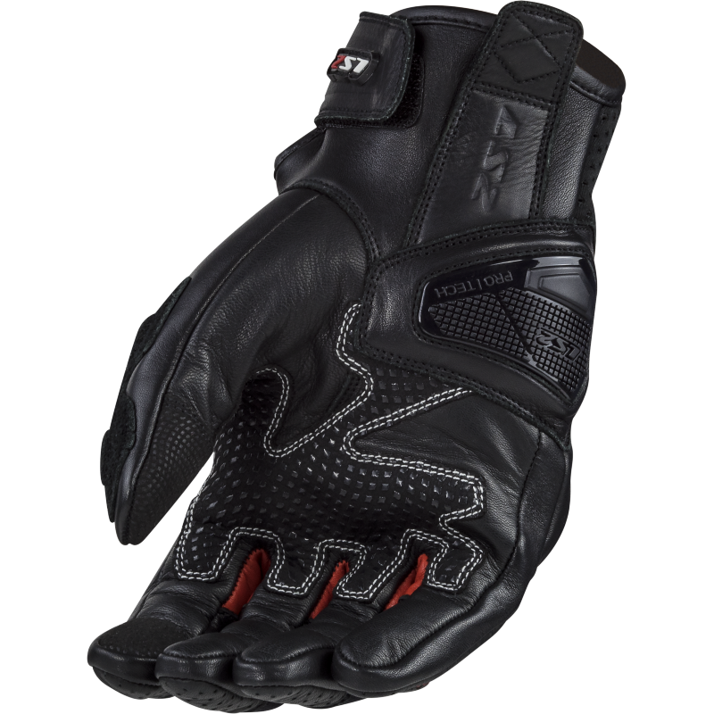 LS2 Spark 2 Leather Man Gloves Black/Red