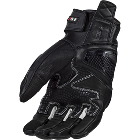LS2 Spark 2 Leather Man Gloves Black/White