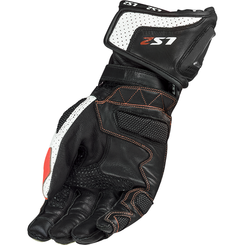 LS2 Swift Racing Gloves Black/White/Red