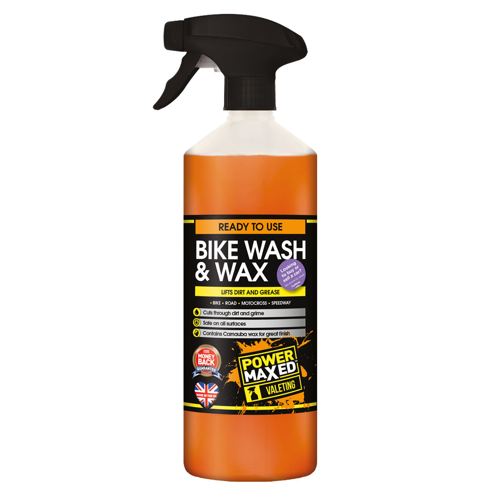 Power Maxed Heavy Duty Bike Wash & Wax 1ltr