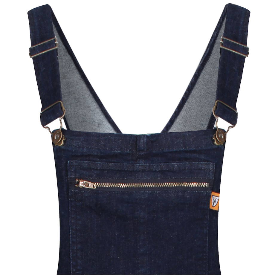 MotoGirl Irene Dungarees Blue