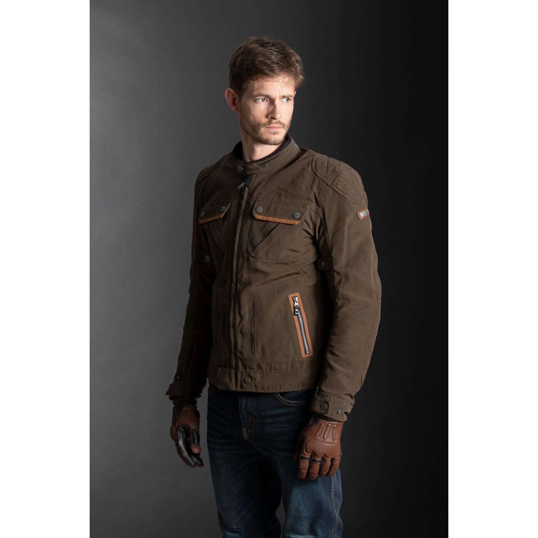 LS2 Bullet Man Jacket Brown