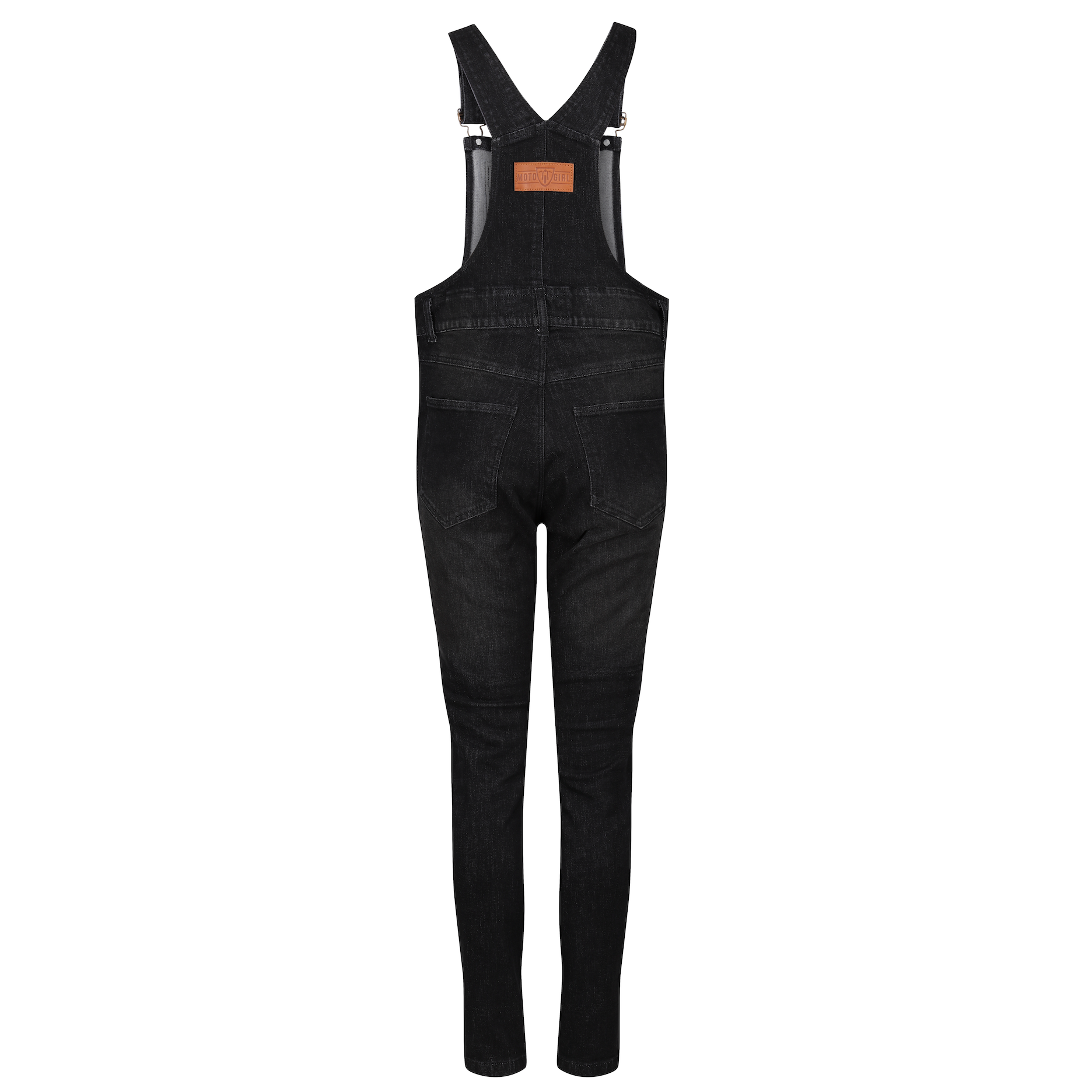 MotoGirl Daisy Dungarees Black