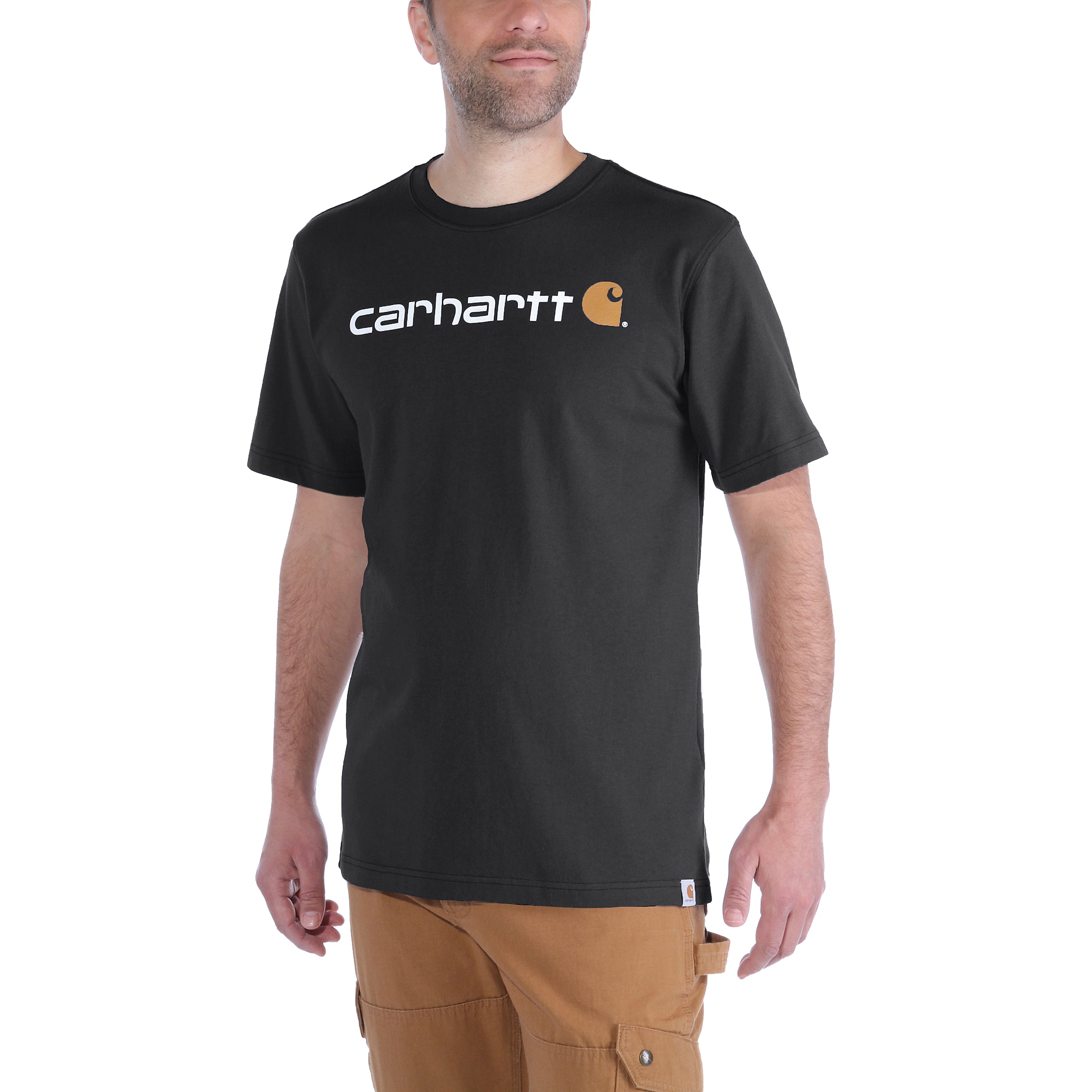 Carhartt Relaxed Fit Heavyweight Short-Sleeve Logo Graphic T-Shirt