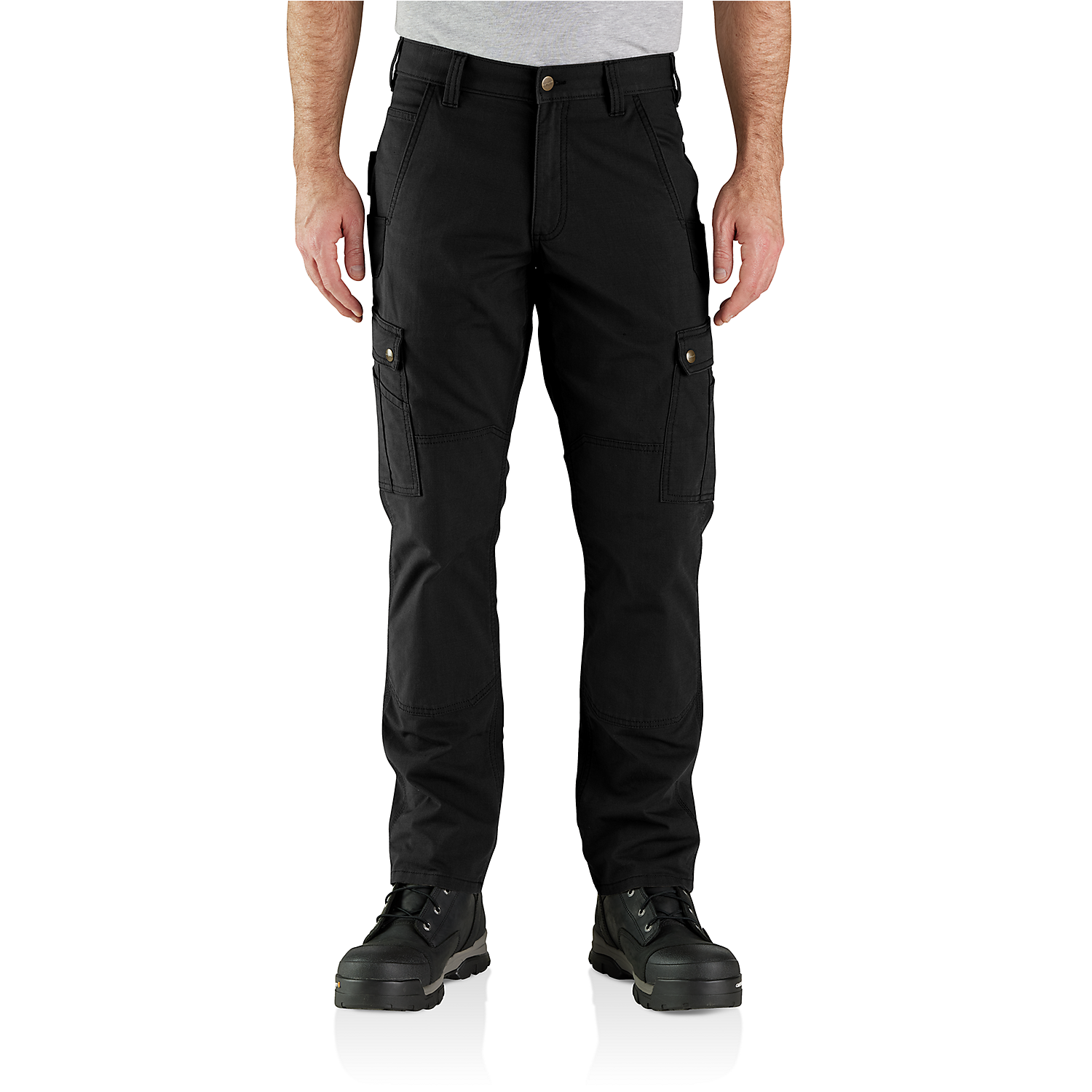 Carhartt Relaxed Fit Rugged Flex Ripstop Double Front Cargo Pant Black