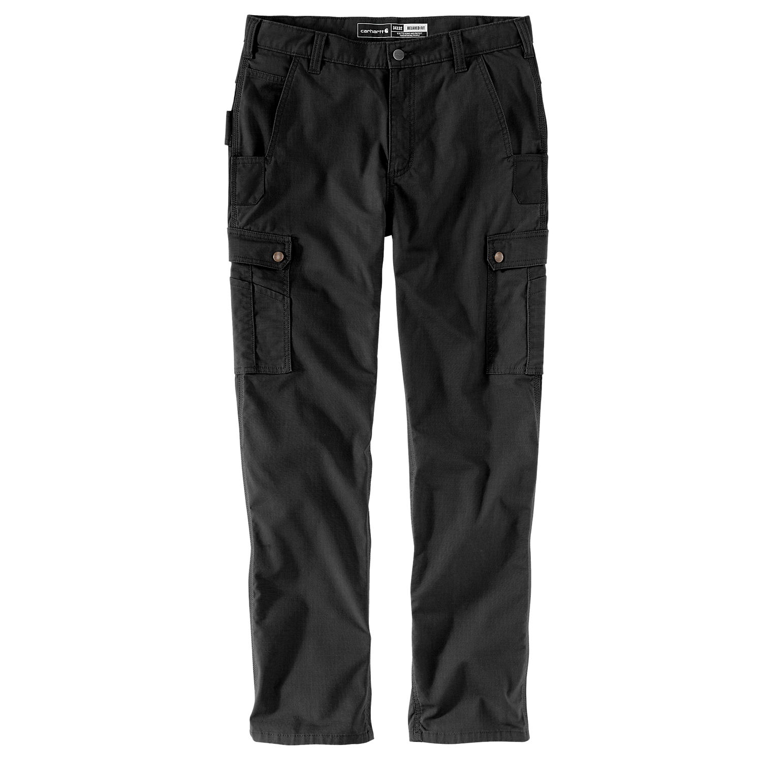 Carhartt Relaxed Fit Rugged Flex Ripstop Double Front Cargo Pant Black