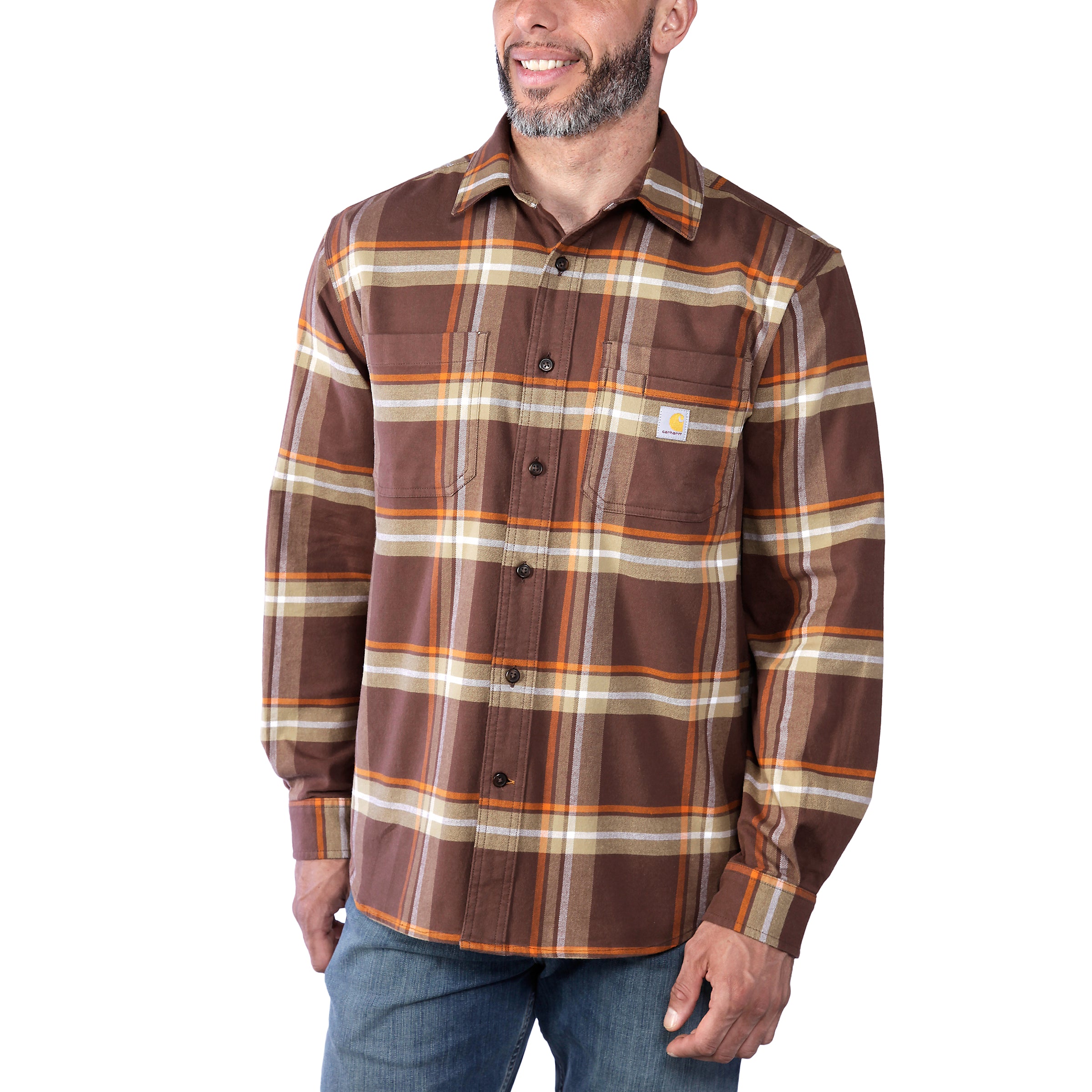 Carhartt Rugged Flex Relaxed Fit Midweight Flannel Plaid Shirt