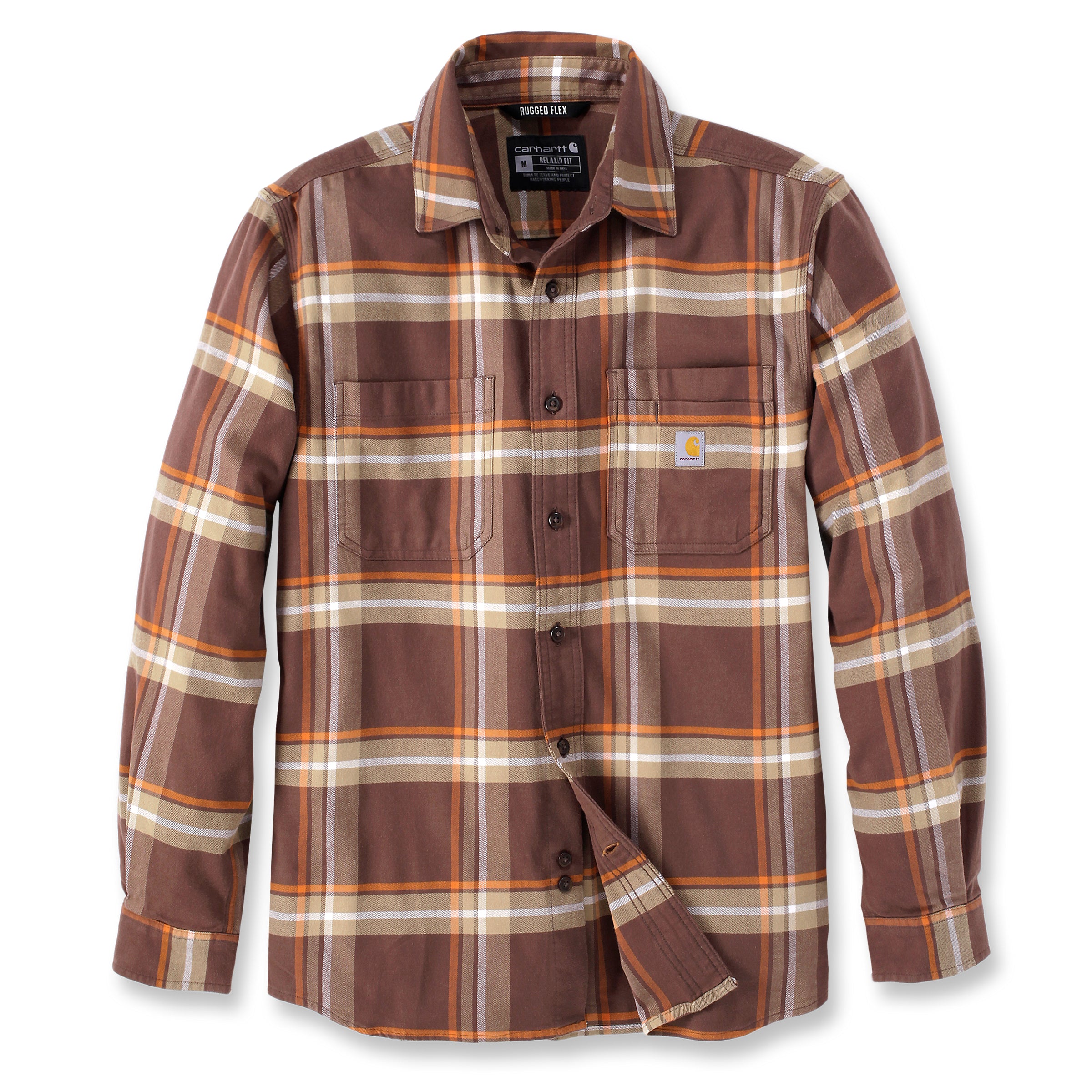 Carhartt Rugged Flex Relaxed Fit Midweight Flannel Plaid Shirt