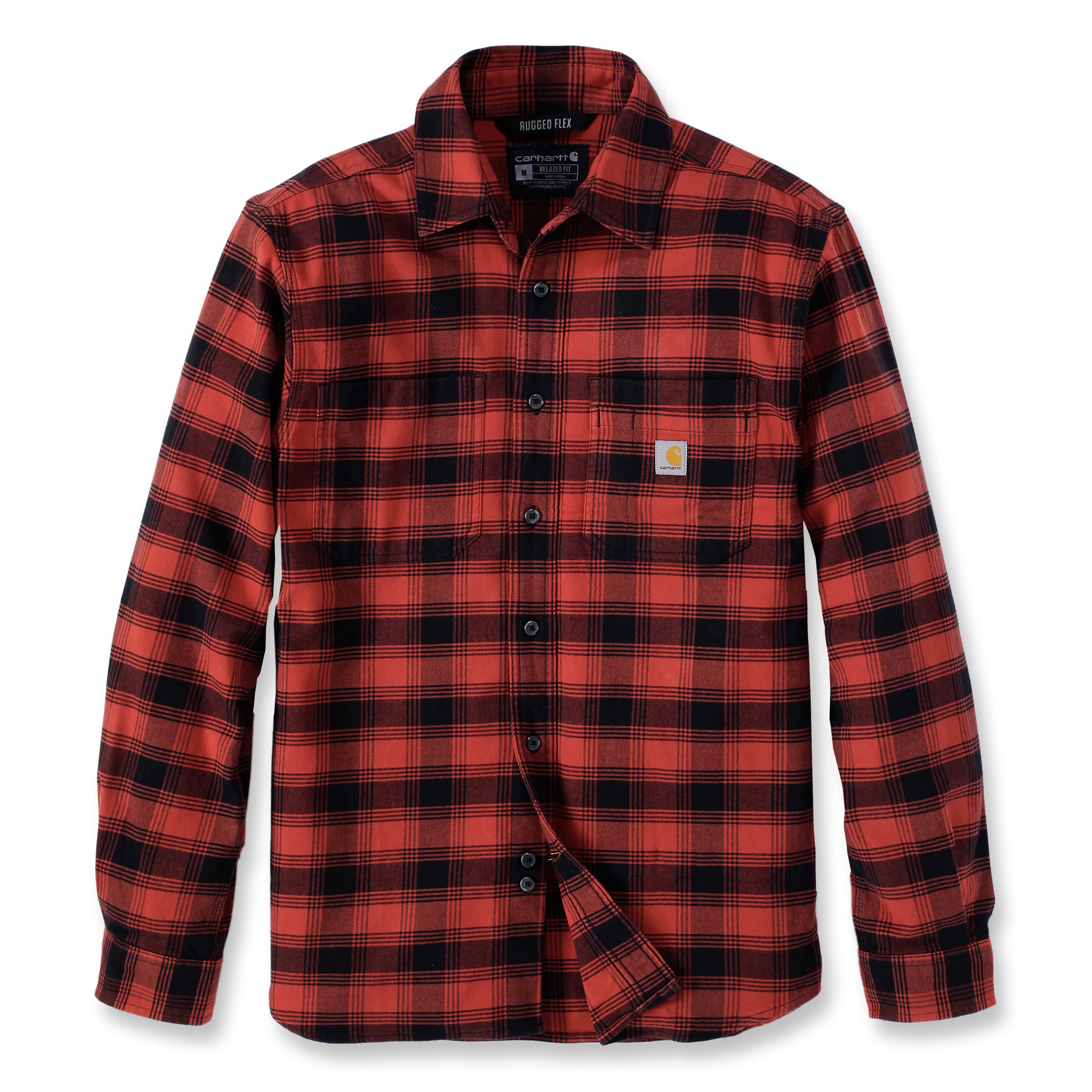 Carhartt Rugged Flex Relaxed Fit Midweight Flannel Plaid Shirt