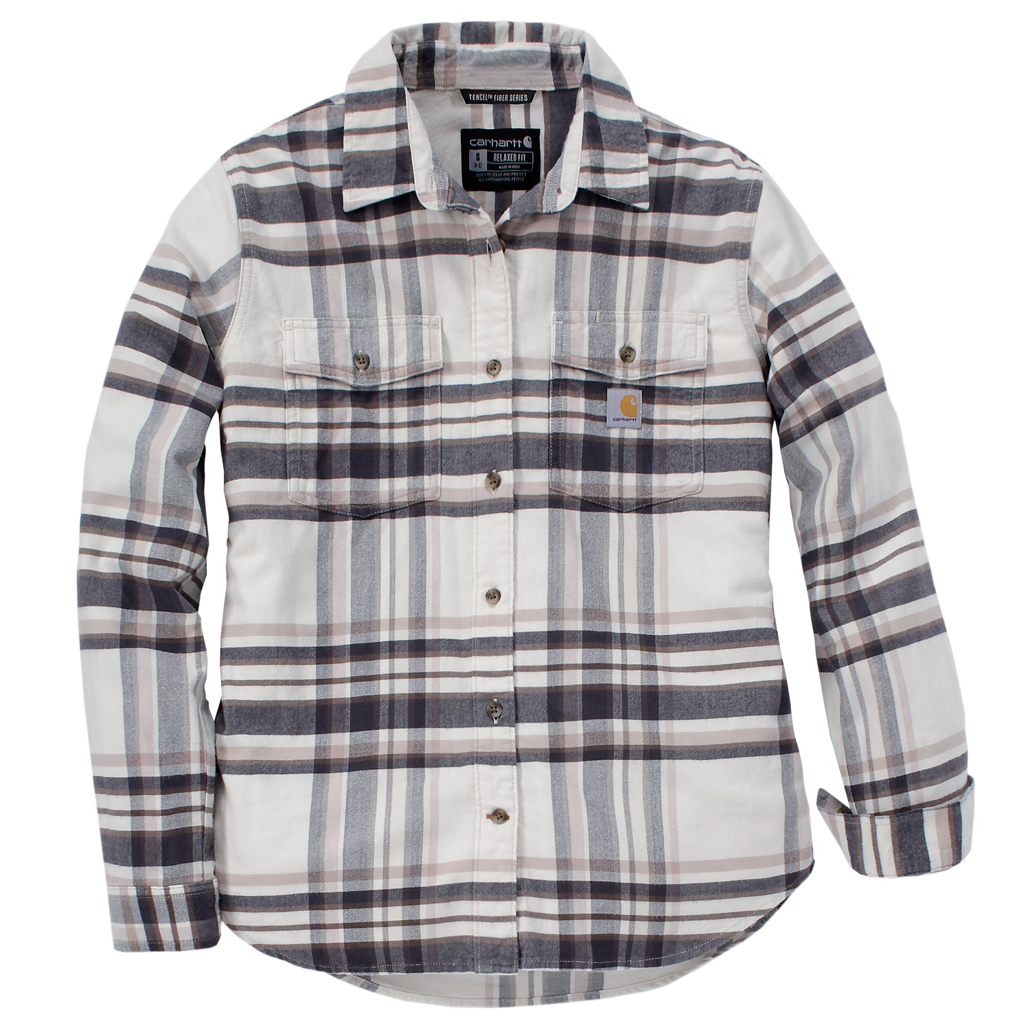 Carhartt Ladies Tencel Fiber Series Relaxed Fit Long-Sleeve Flannel Shirt