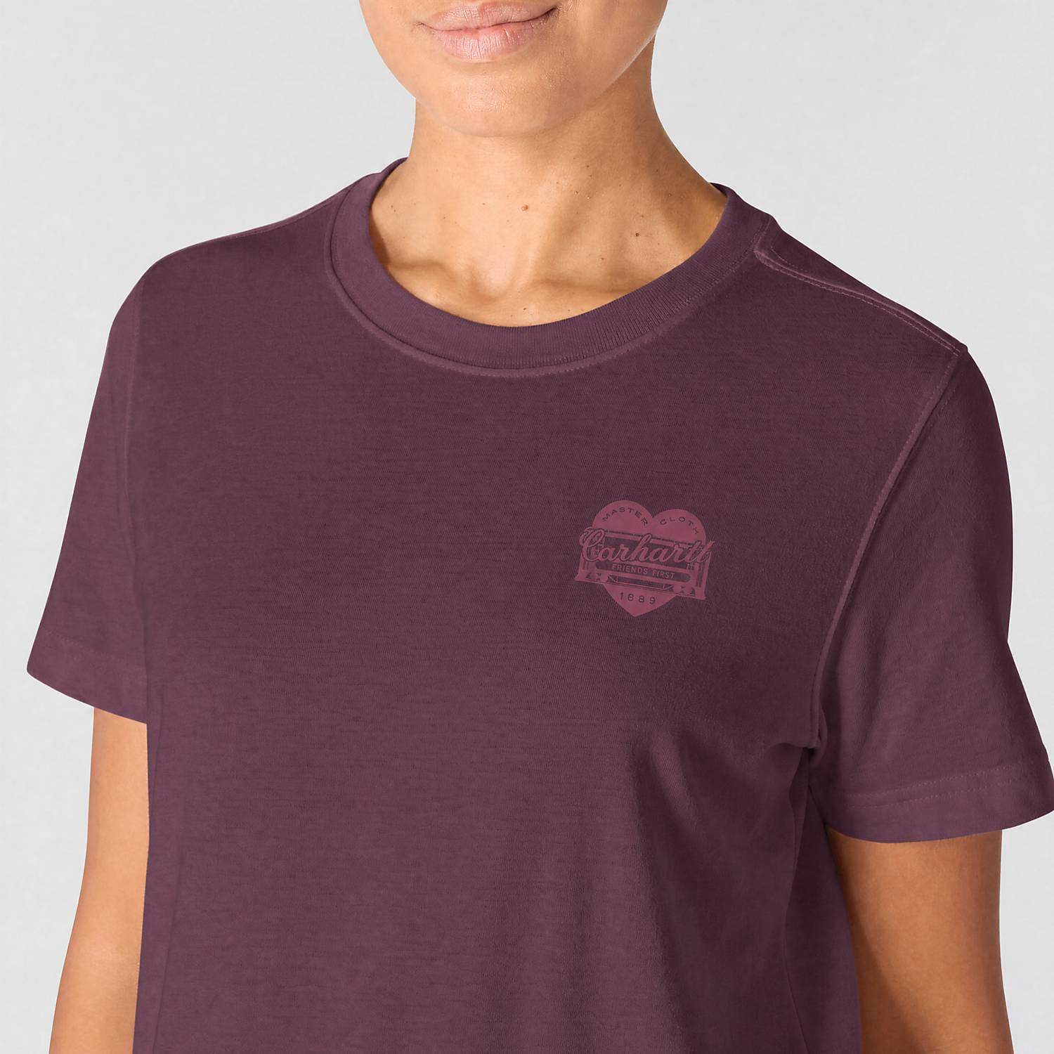 Carhartt Ladies Irvine Relaxed Fit Heritage Heart T-Shirt