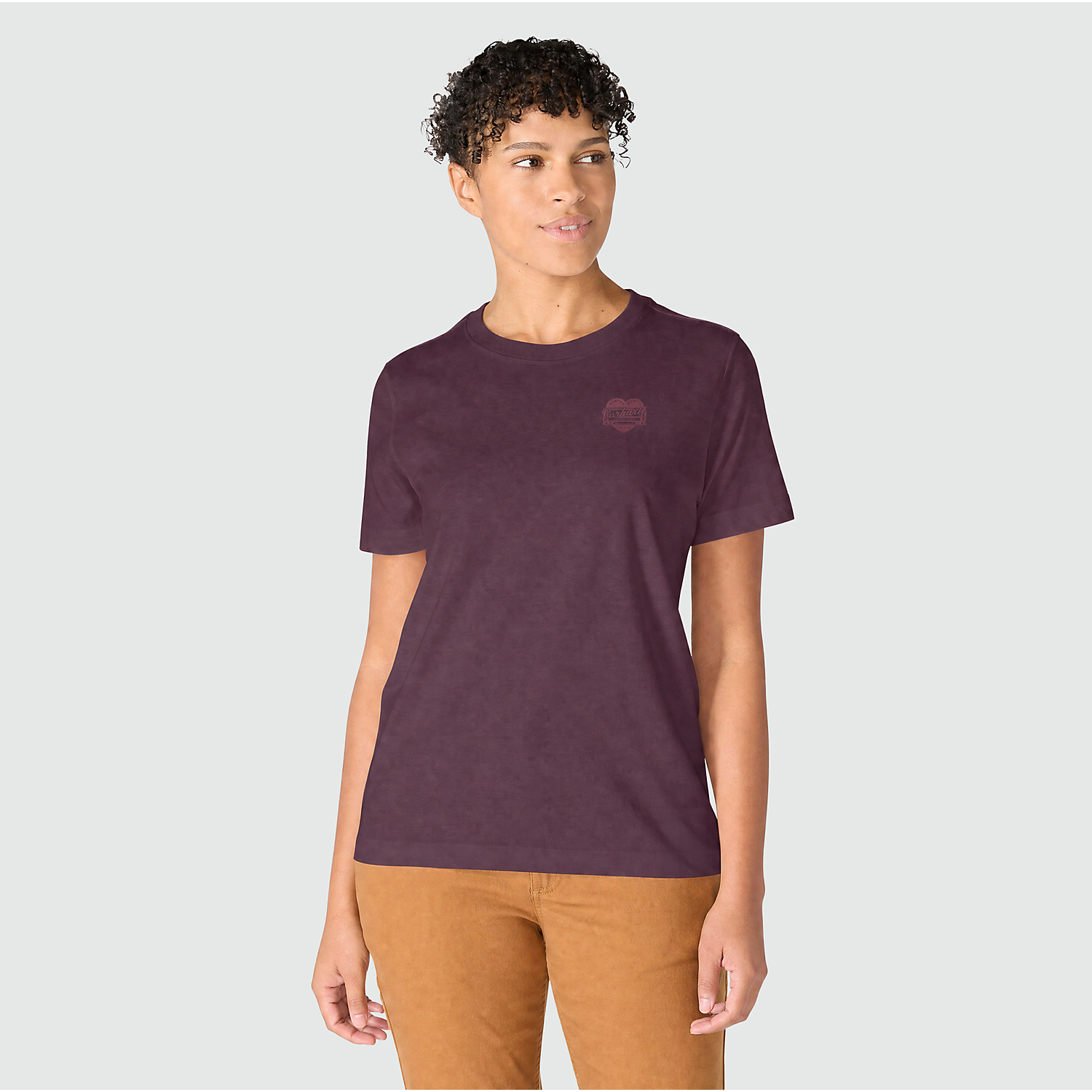 Carhartt Ladies Irvine Relaxed Fit Heritage Heart T-Shirt