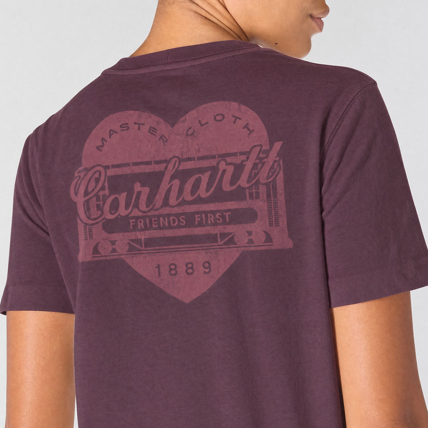 Carhartt Ladies Irvine Relaxed Fit Heritage Heart T-Shirt