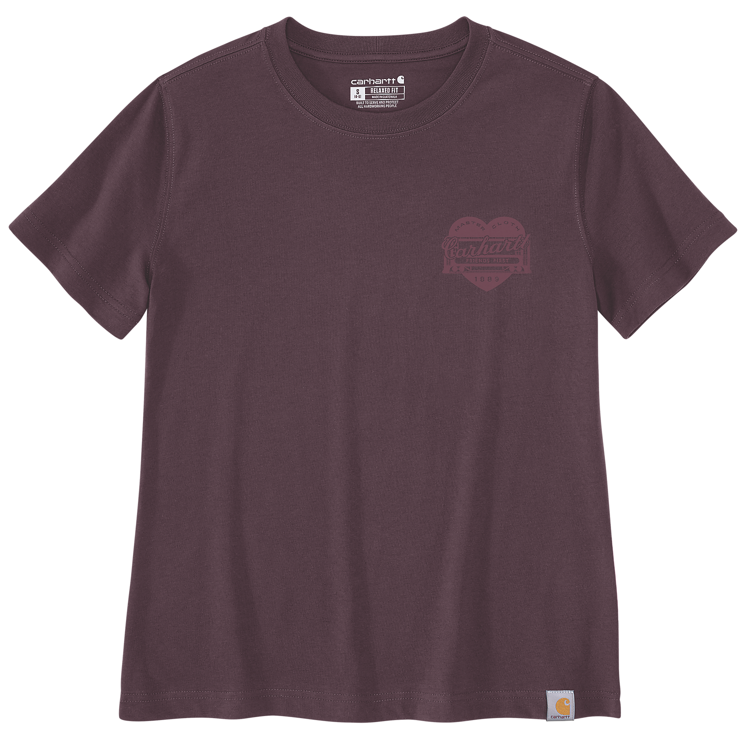 Carhartt Ladies Irvine Relaxed Fit Heritage Heart T-Shirt