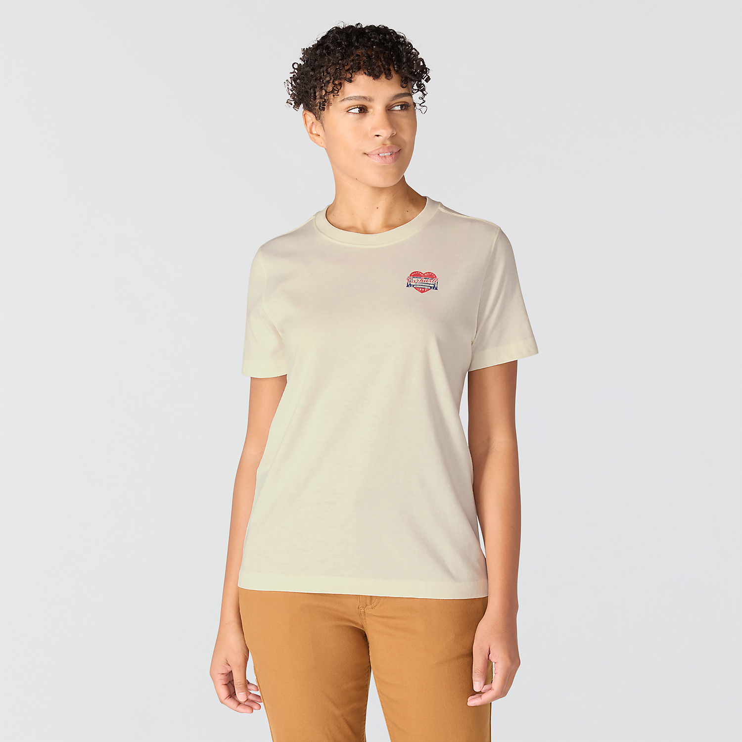 Carhartt Ladies Irvine Relaxed Fit Heritage Heart T-Shirt