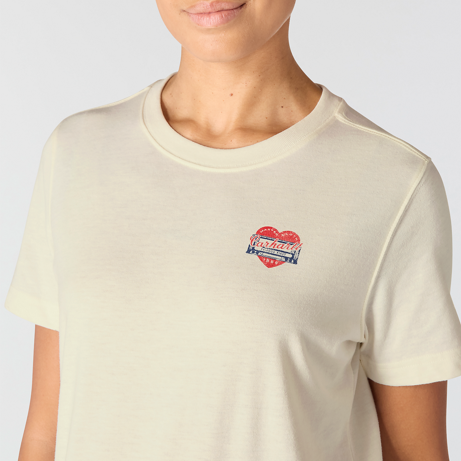 Carhartt Ladies Irvine Relaxed Fit Heritage Heart T-Shirt