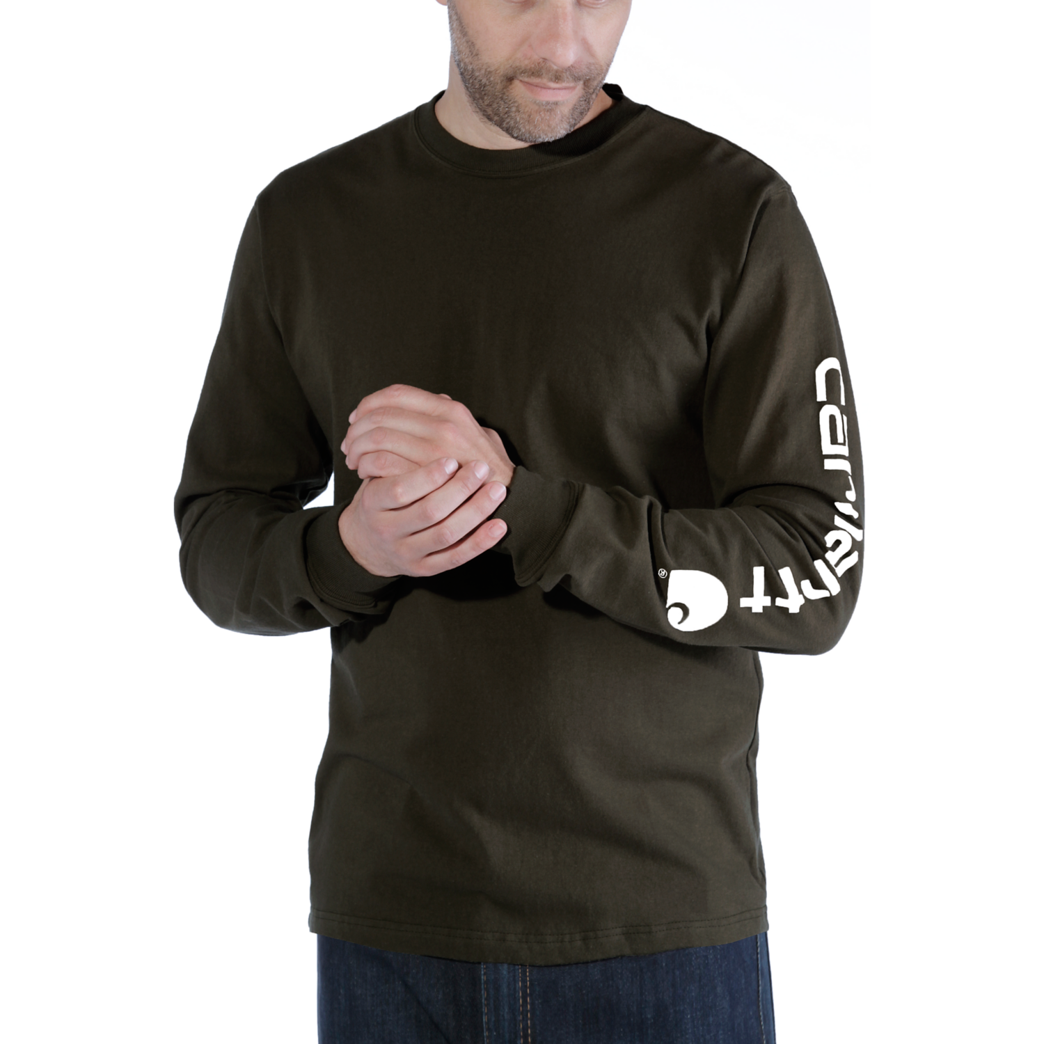 Carhartt Relaxed Fit Long Sleeve T-Shirt with Sleeve Logo