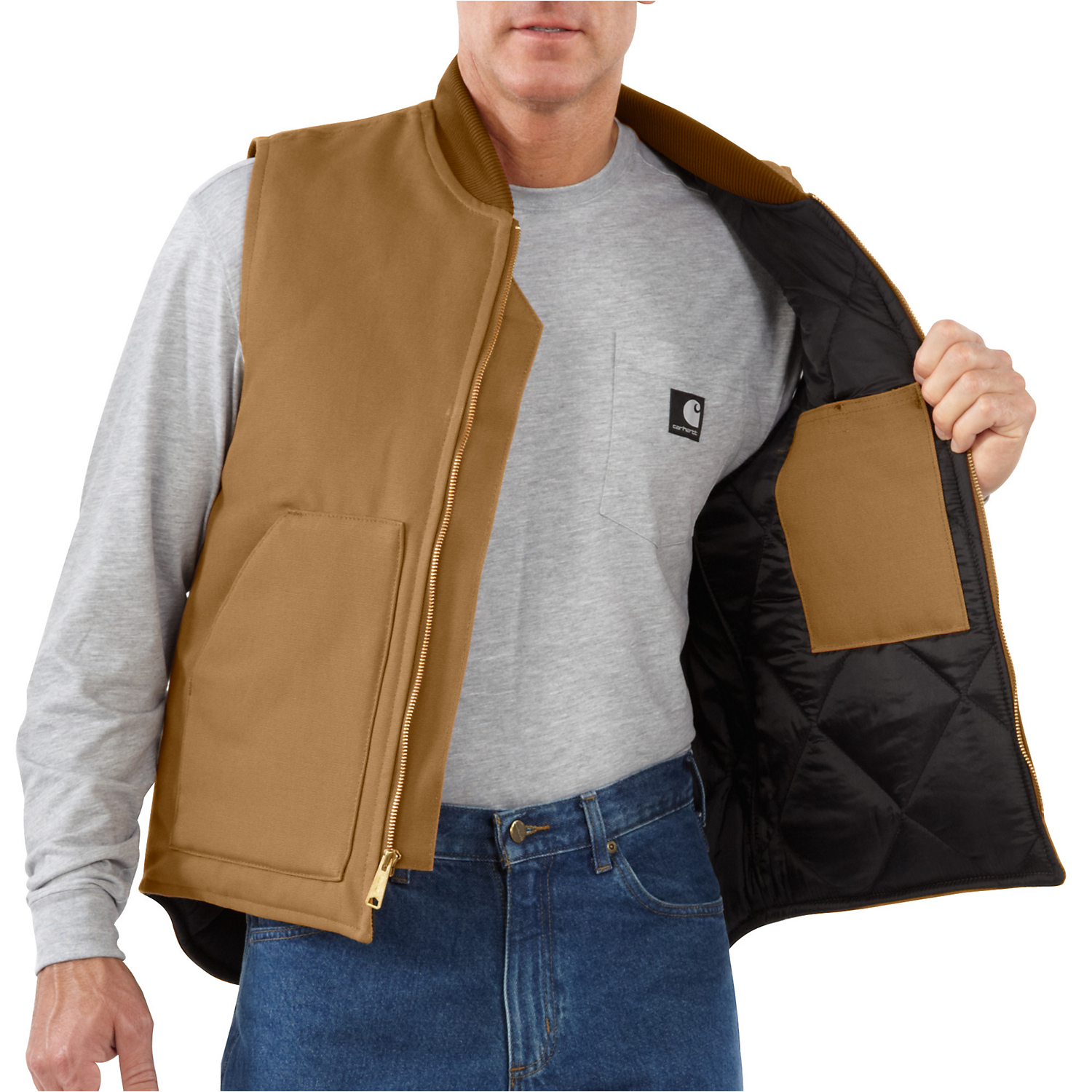 Carhartt Relaxed Fit Firm Duck Insulated Vest