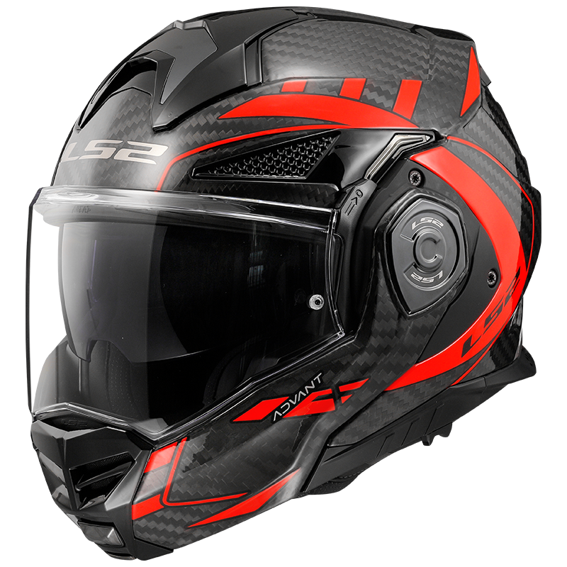 LS2 FF901 Advant X Carbon Future Gloss Red | LS2 | The Biker Company