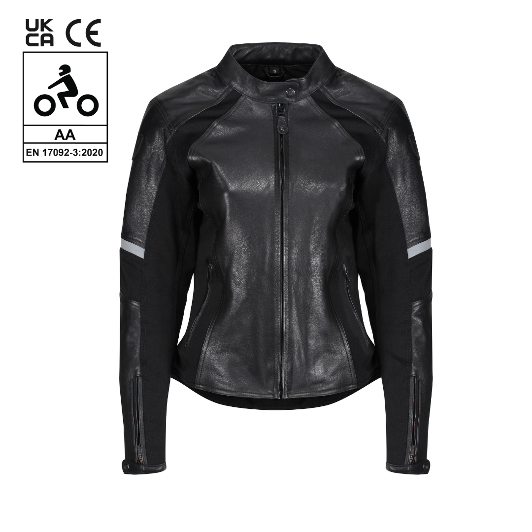 MotoGirl Fiona Leather Jacket Black