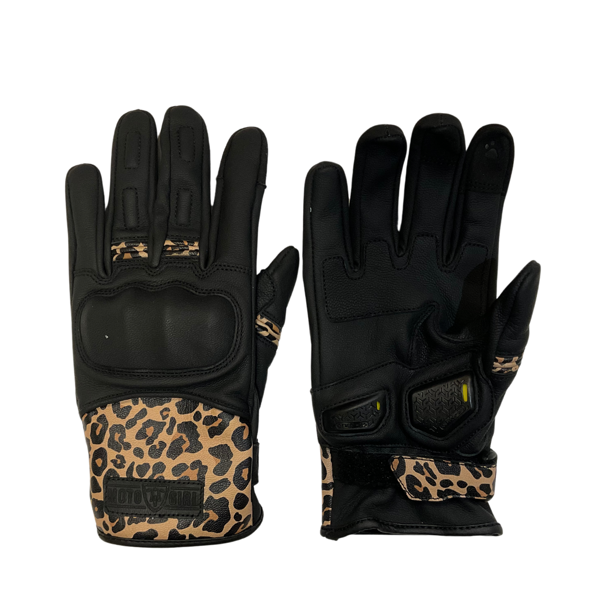 MotoGirl Bessie Glove Leopard