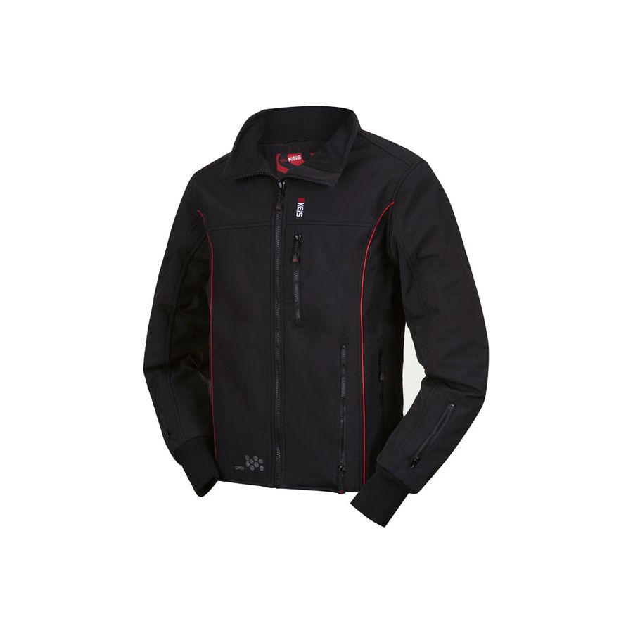 Keis J501RP Premium Heated Jacket Black/Red