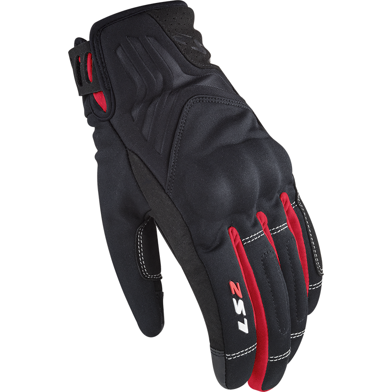 LS2 Jet 2 Lady Gloves Black/Red