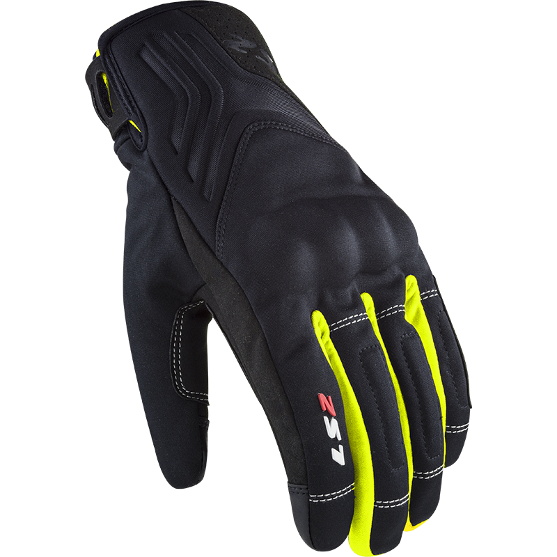 LS2 Jet 2 Man Gloves Black/High Visibility Yellow