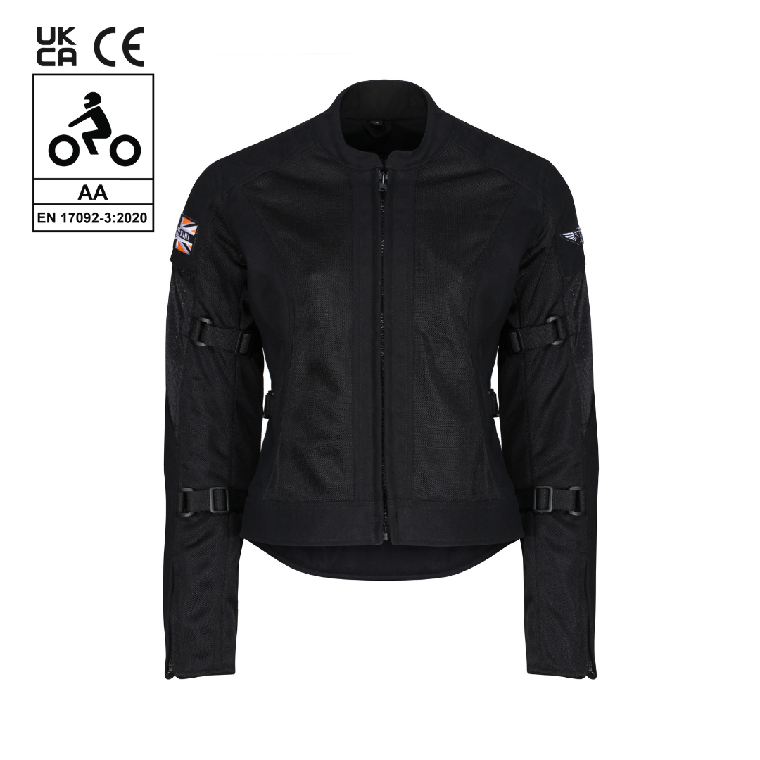 MotoGirl Jodie Summer Mesh Jacket Black