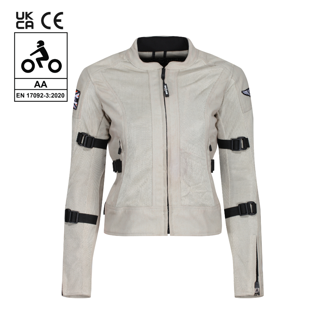 MotoGirl Jodie Summer Mesh Jacket Natural