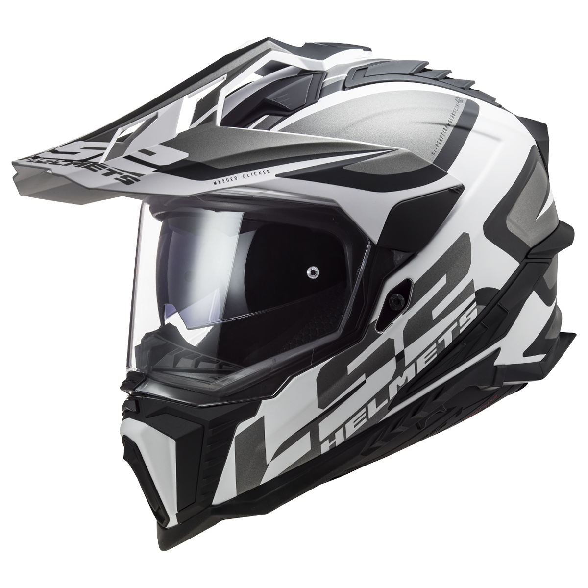 LS2 MX701 Explorer Alter Matt Black/White ECE 22.06