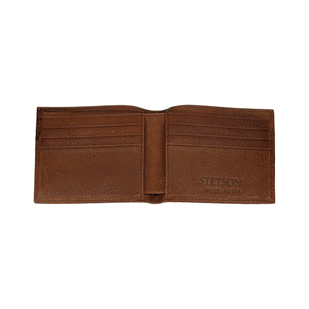 Stetson Steer Head Leather Bi-Fold Wallet