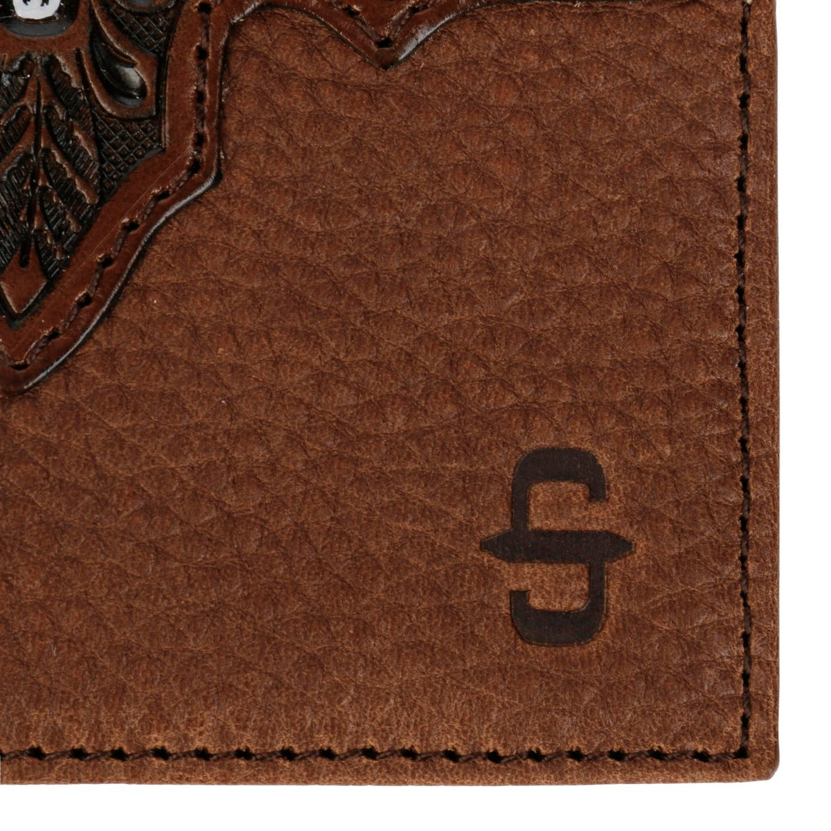 Stetson Steer Head Leather Bi-Fold Wallet