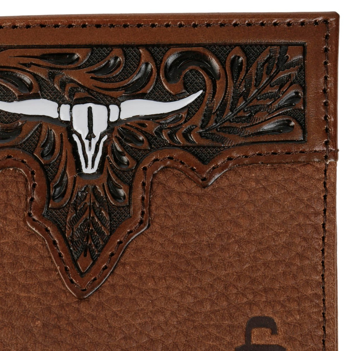 Stetson Steer Head Leather Bi-Fold Wallet