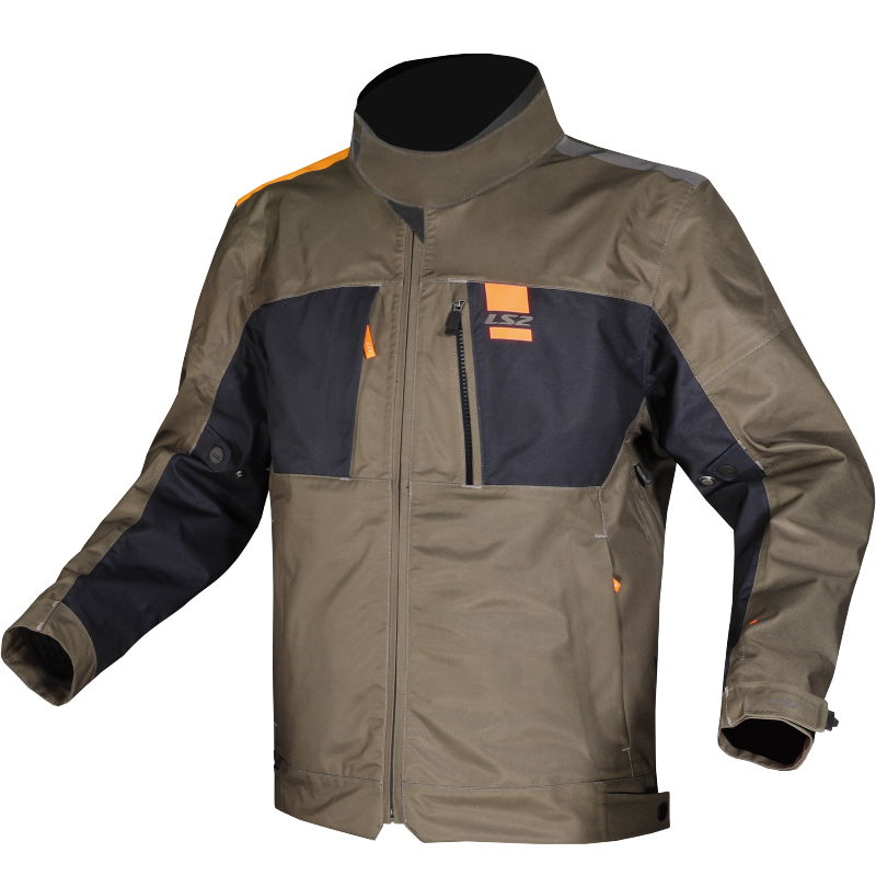 LS2 Titanium Man Jacket Green/Blue/High Visibility Orange