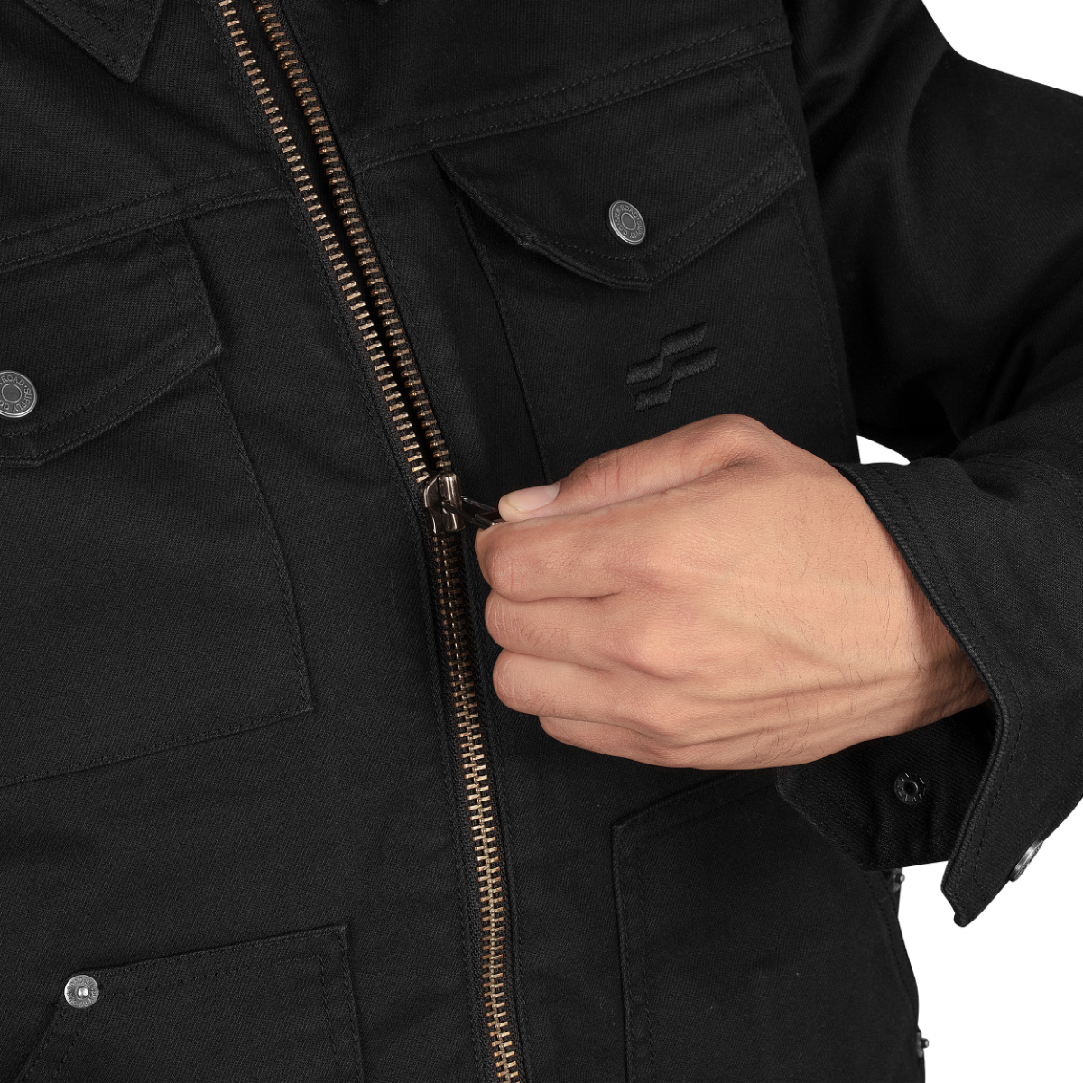 Silk Road Utility Jacket Charcoal Black