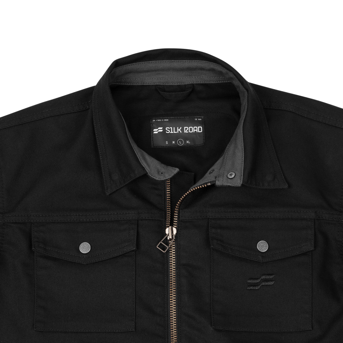Silk Road Utility Jacket Charcoal Black