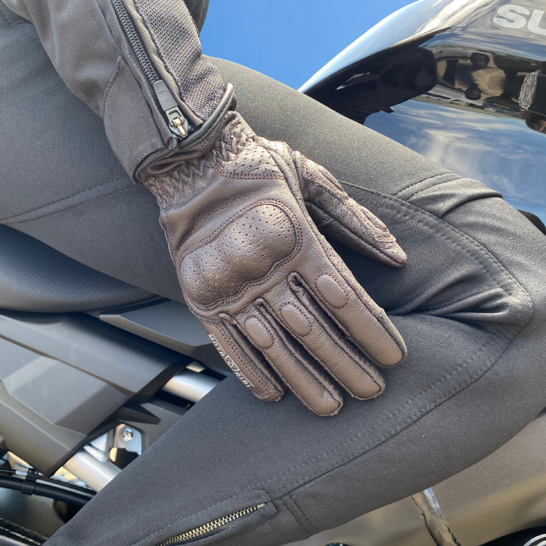 MotoGirl Yoko Gloves Brown