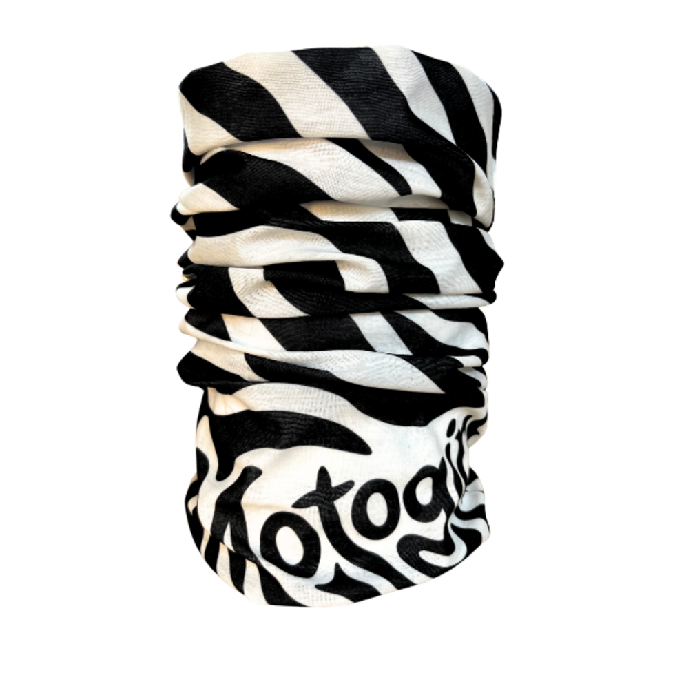 MotoGirl Neck Tube Zebra
