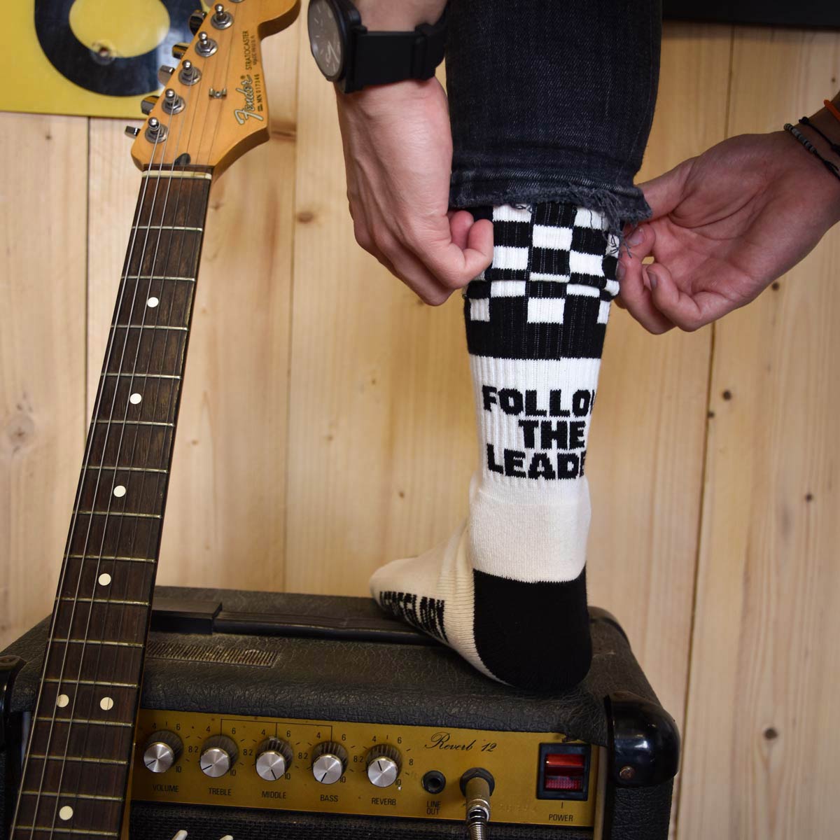 Age of Glory Checker Socks Black/White