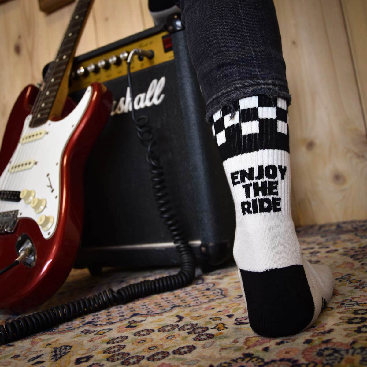 Age of Glory Checker Socks Black/White