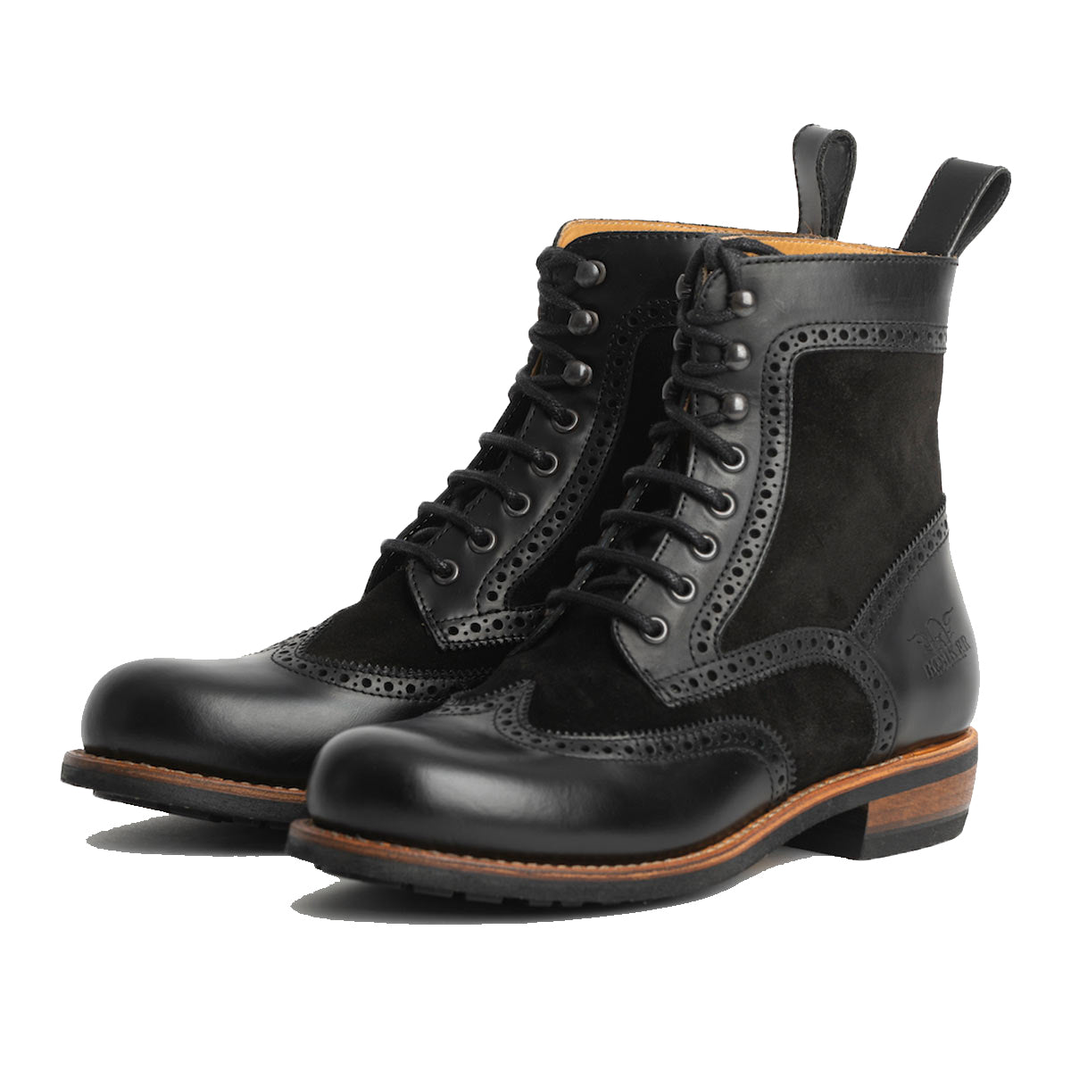 Rokker Frisco Brogue Boot Black