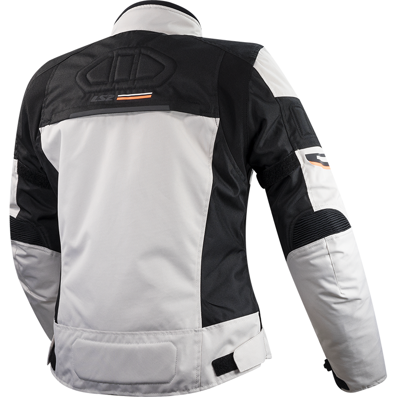 LS2 Shadow Lady Jacket Light Grey/Black/Orange