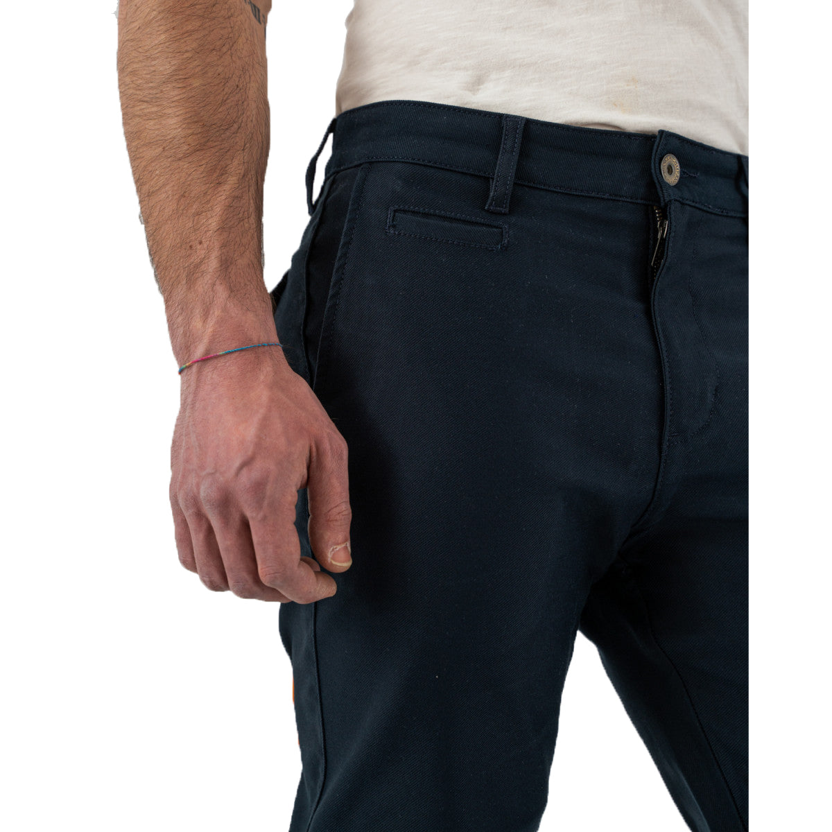 Rokker Chino Navy Trousers