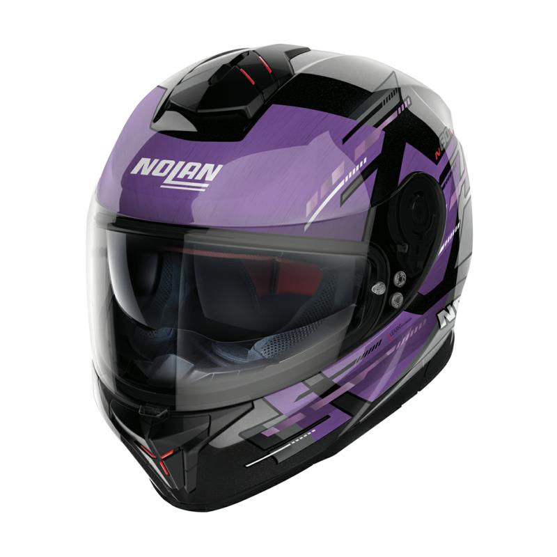 Nolan N80-8 Meteor Metal Black/Purple 070