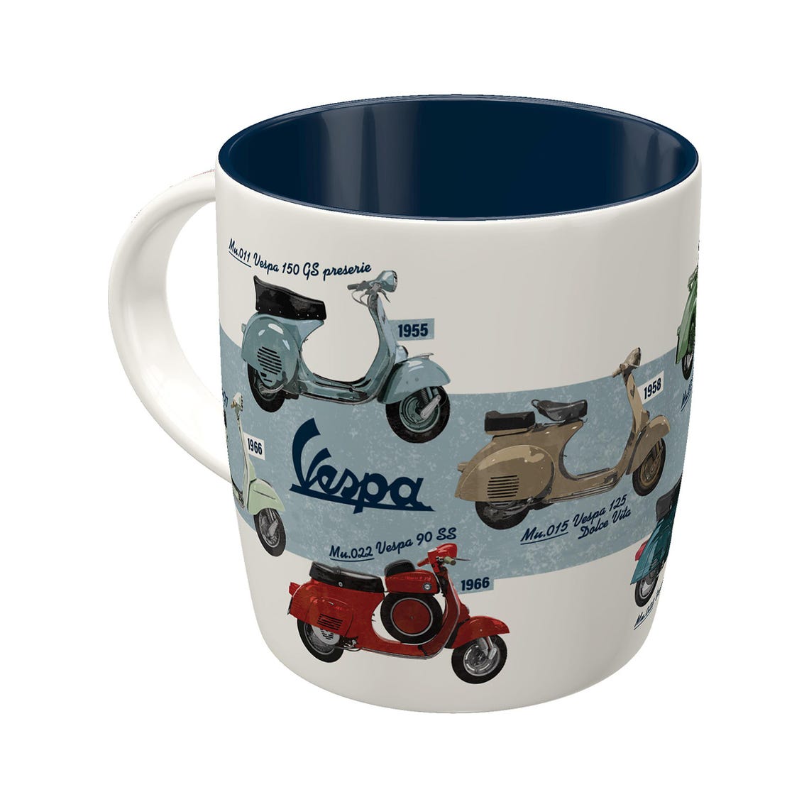 Nostalgic Art Ceramic Mug 330ml Vespa Model Chart