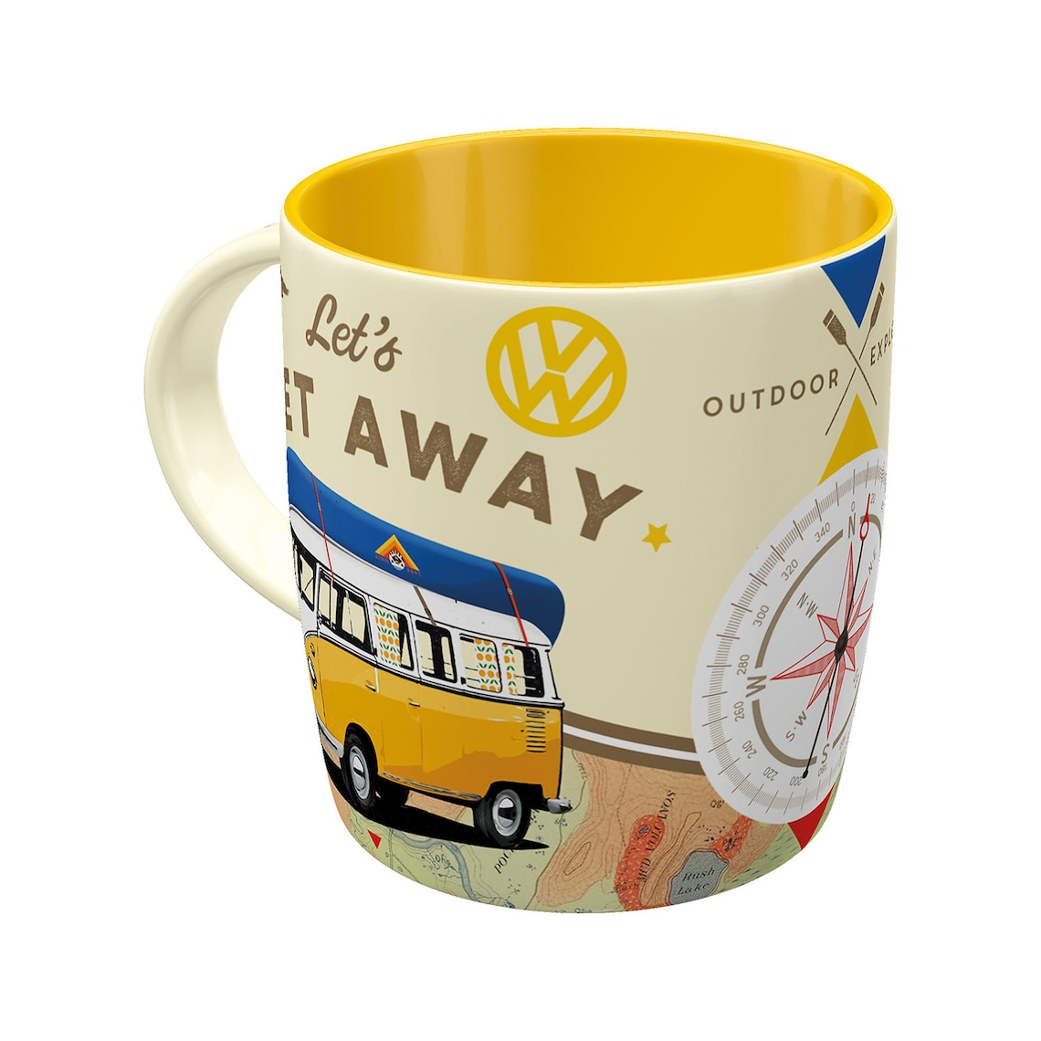 Nostalgic Art Ceramic Mug 330ml VW Bulli Let's Get Away