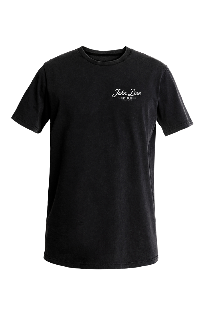 John Doe T-Shirt JD Lettering Black