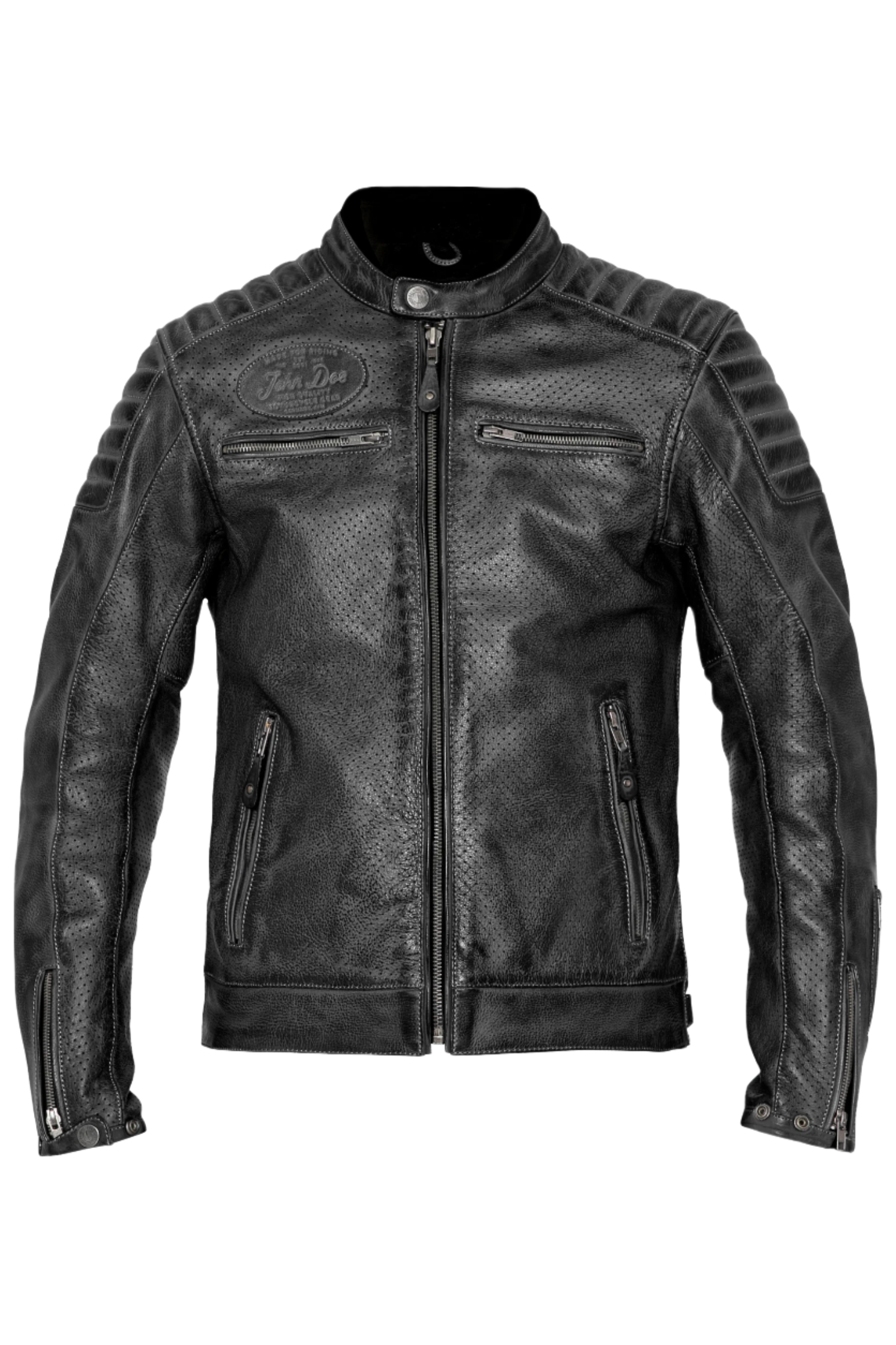 John Doe Leather Jacket Storm Black